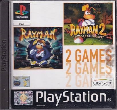 Rayman 1 and 2 - PS1 (B Grade) (Genbrug)